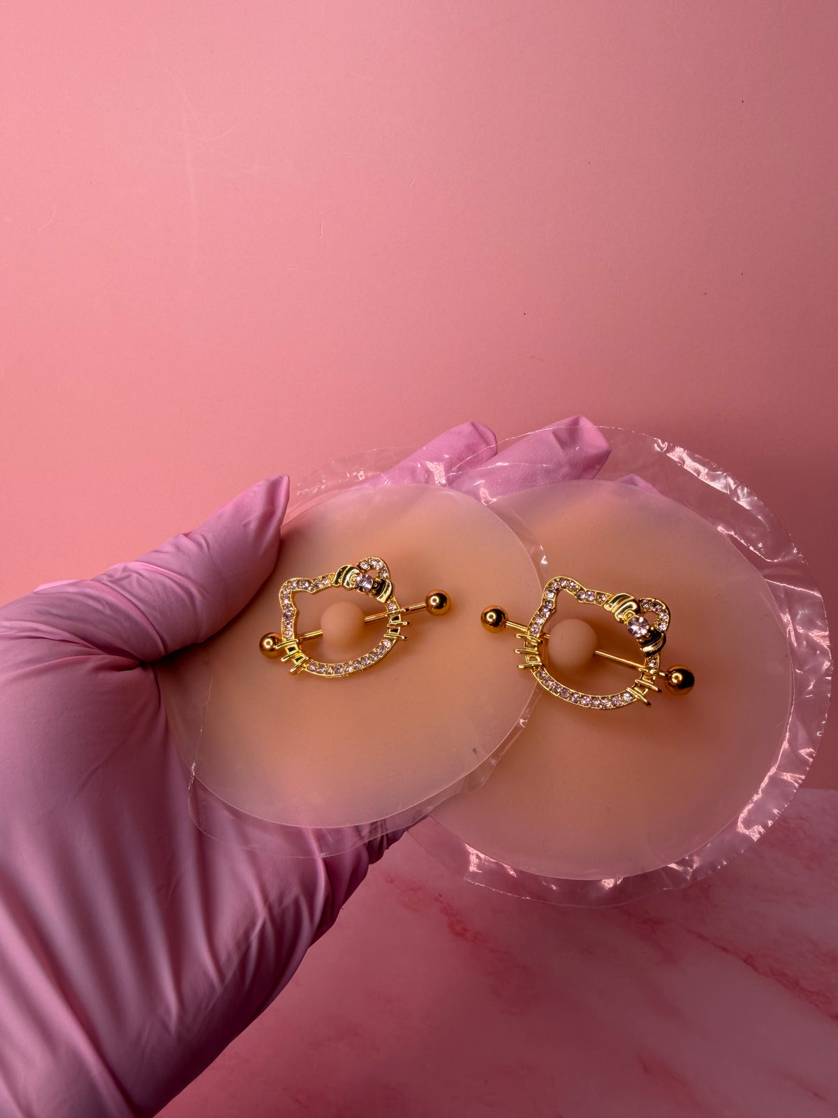Gold PURRFECT Nipple Rings