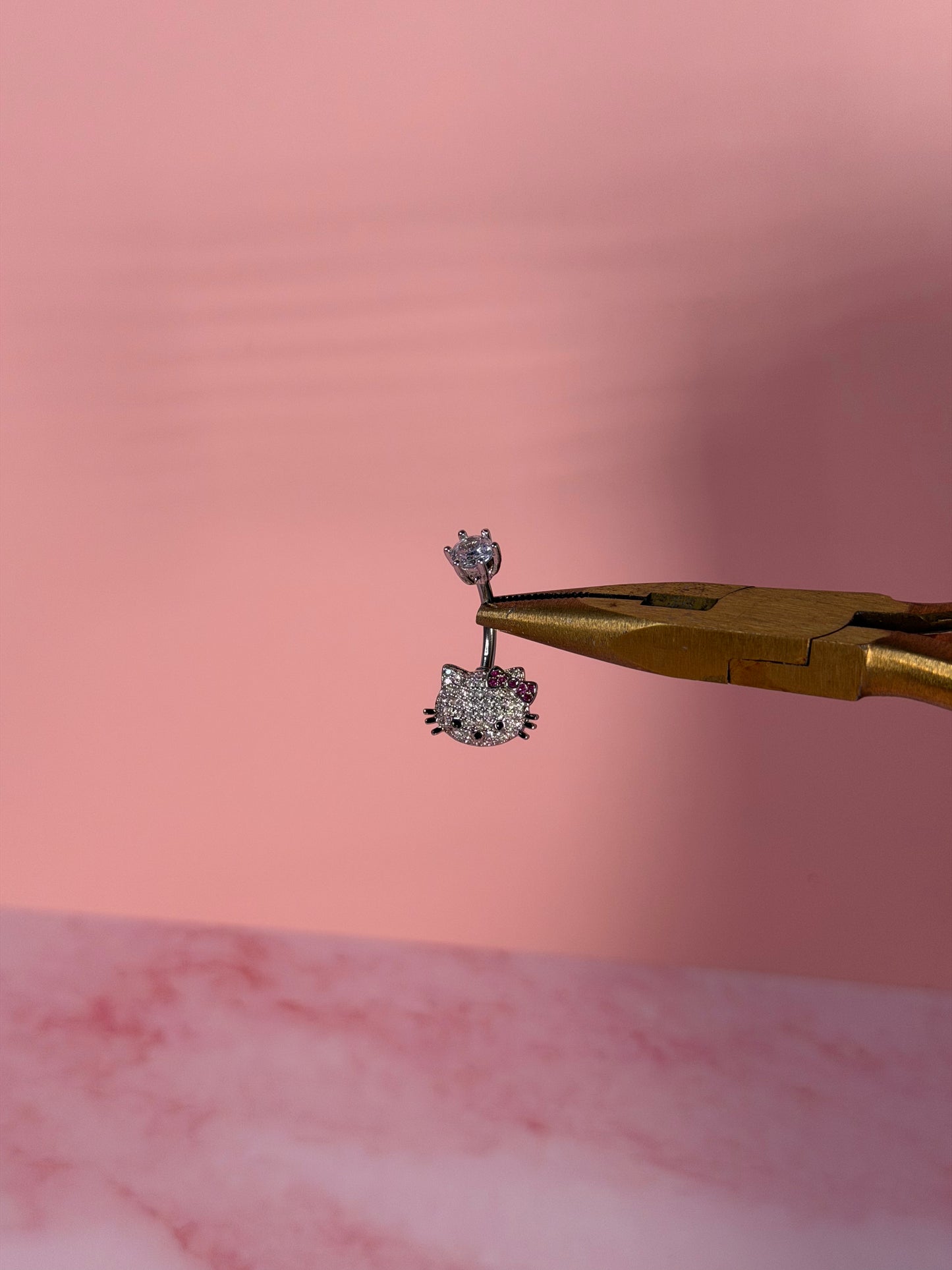 Crowned Kitty Belly Ring