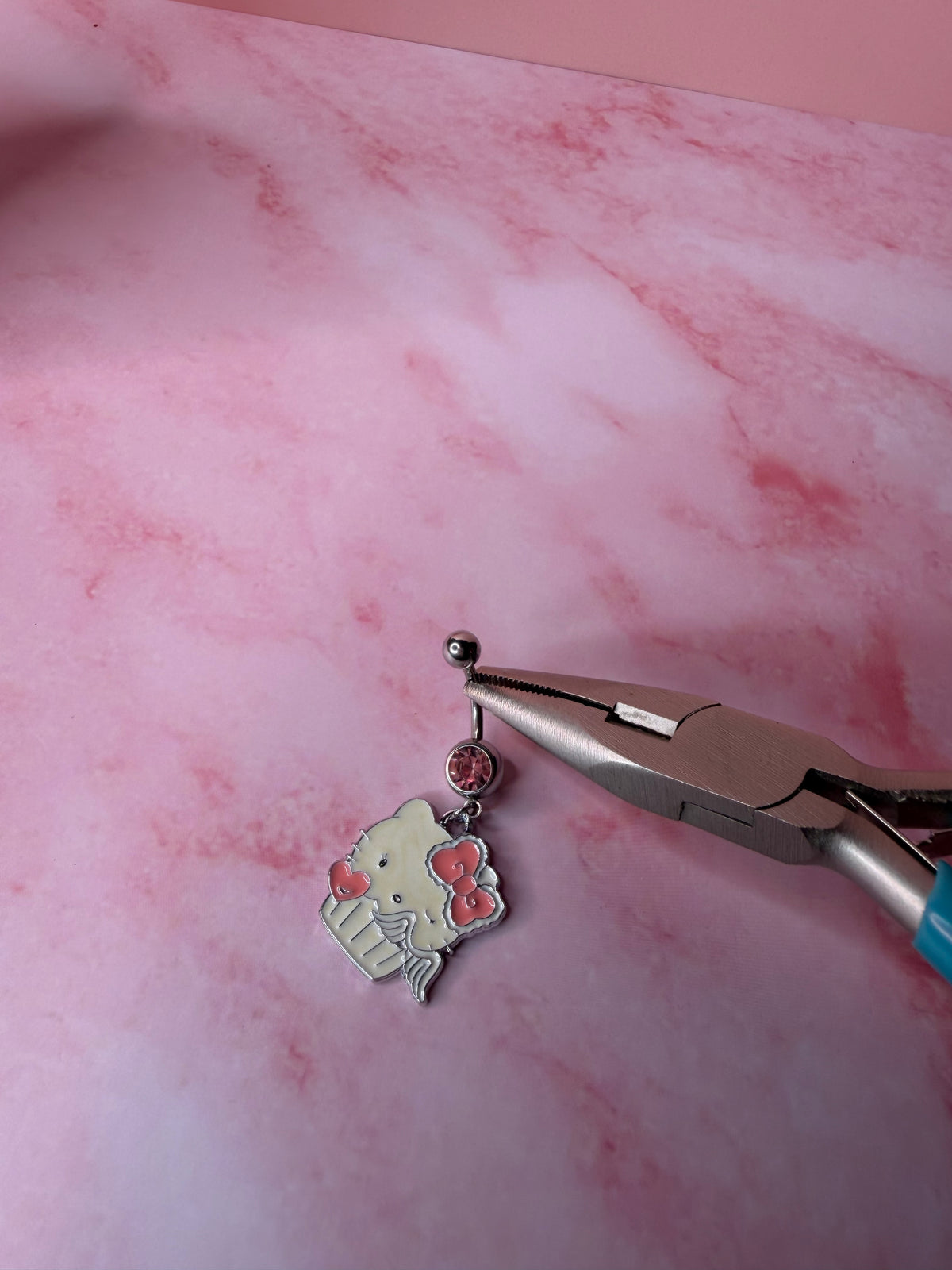 Cupcake Kitty Belly Ring