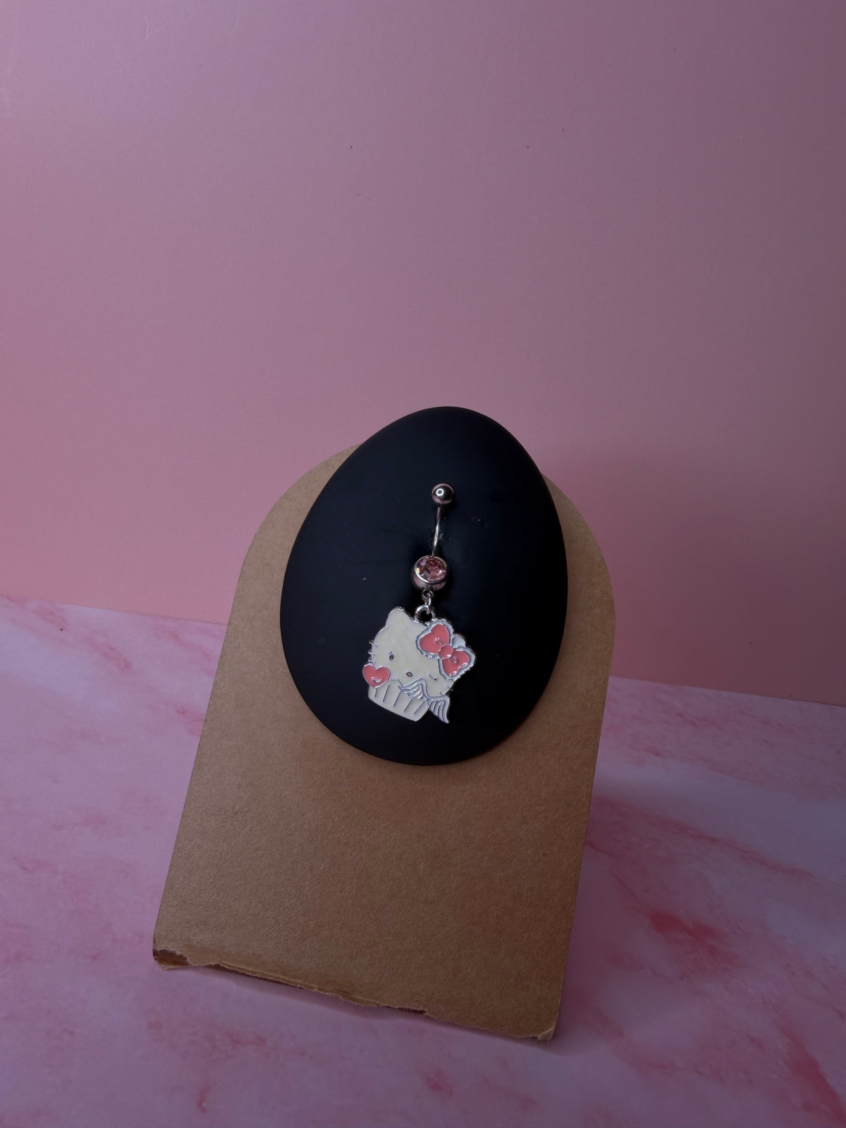 Cupcake Kitty Belly Ring