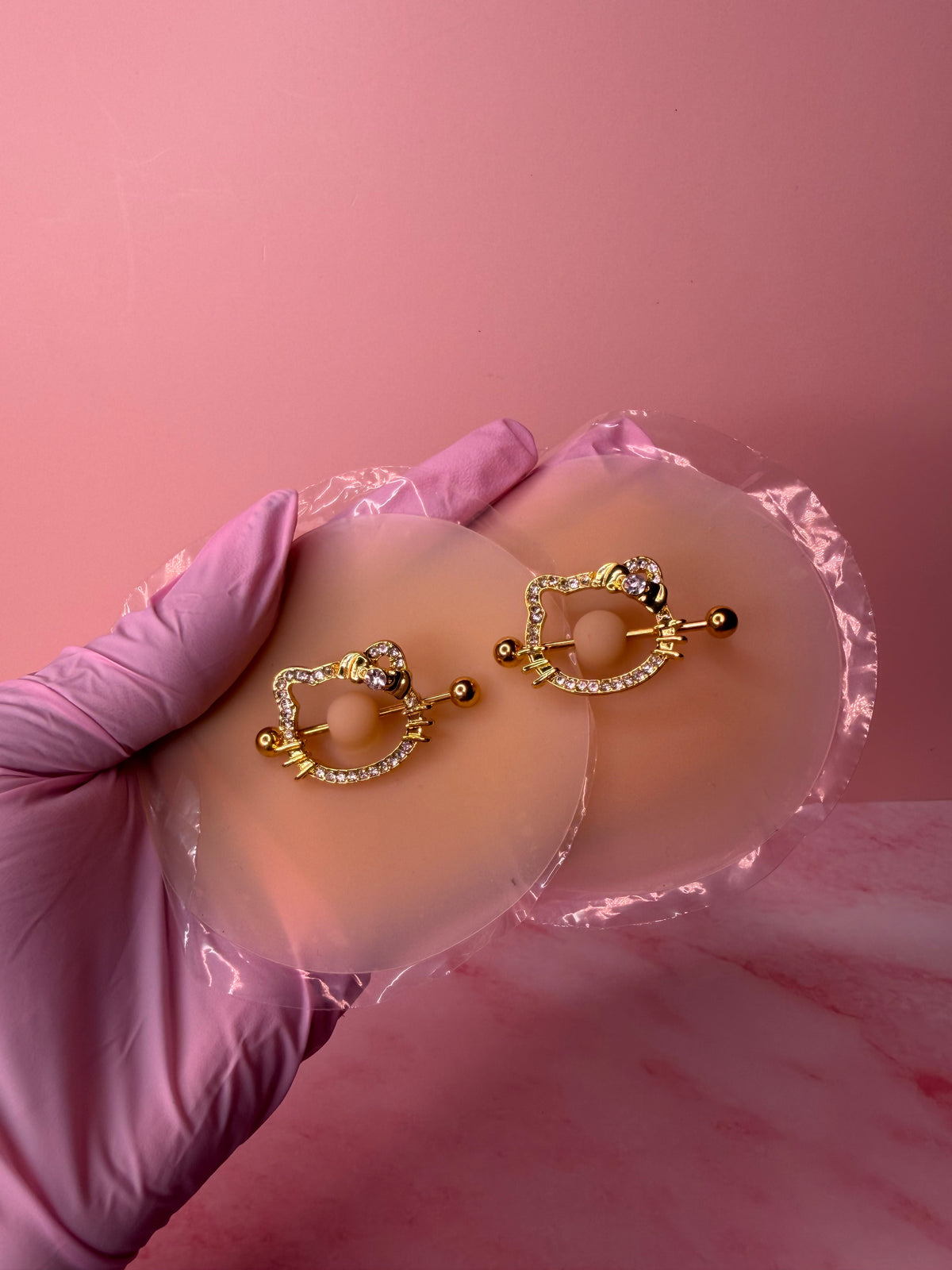 Gold PURRFECT Nipple Rings