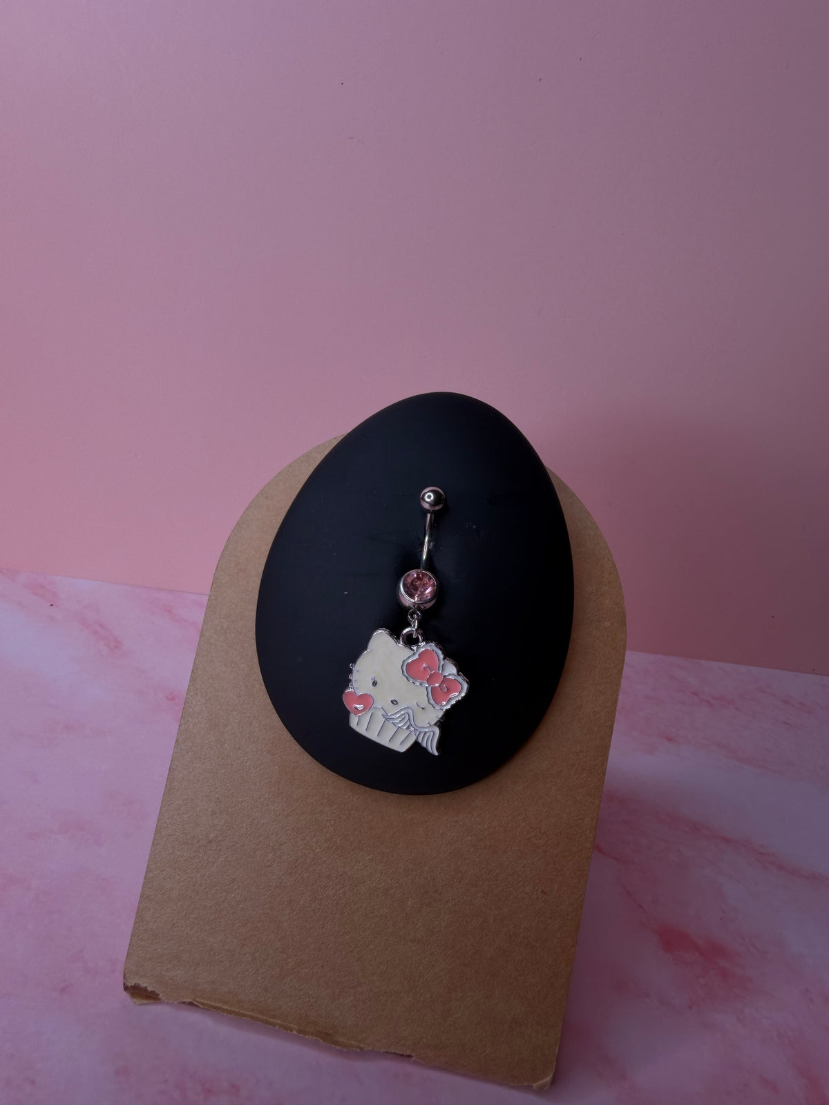 Cupcake Kitty Belly Ring