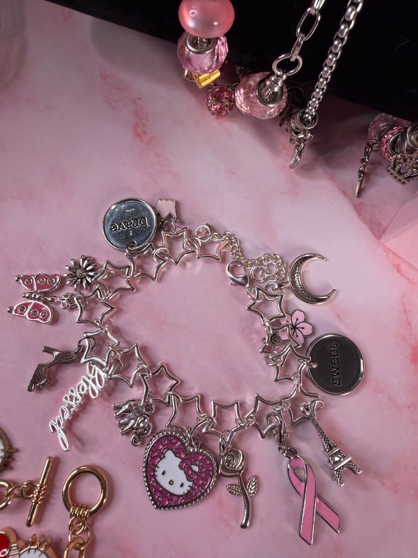 Premium Custom Name Charm Bracelet