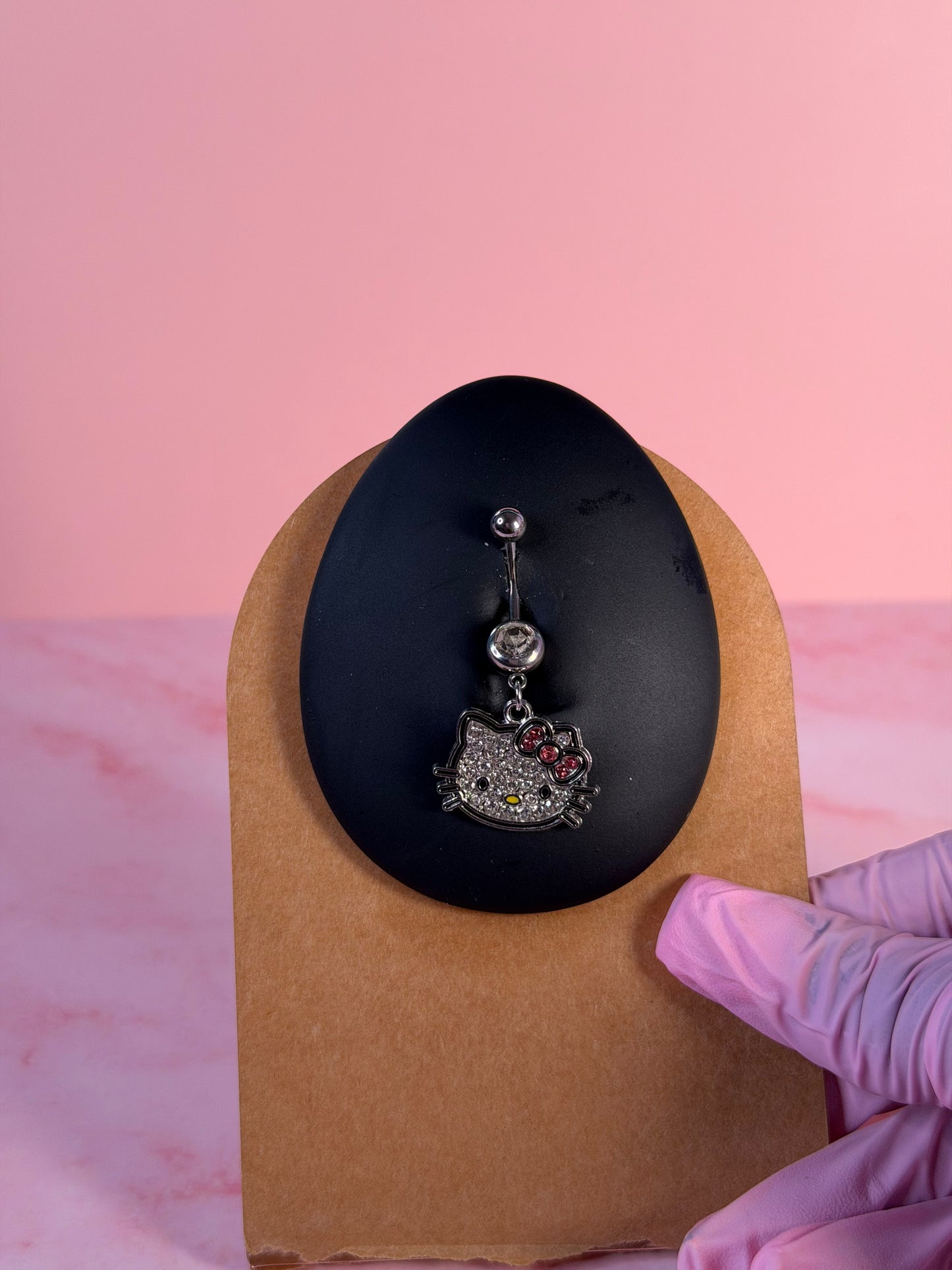 Sparkle Kitty Belly Ring
