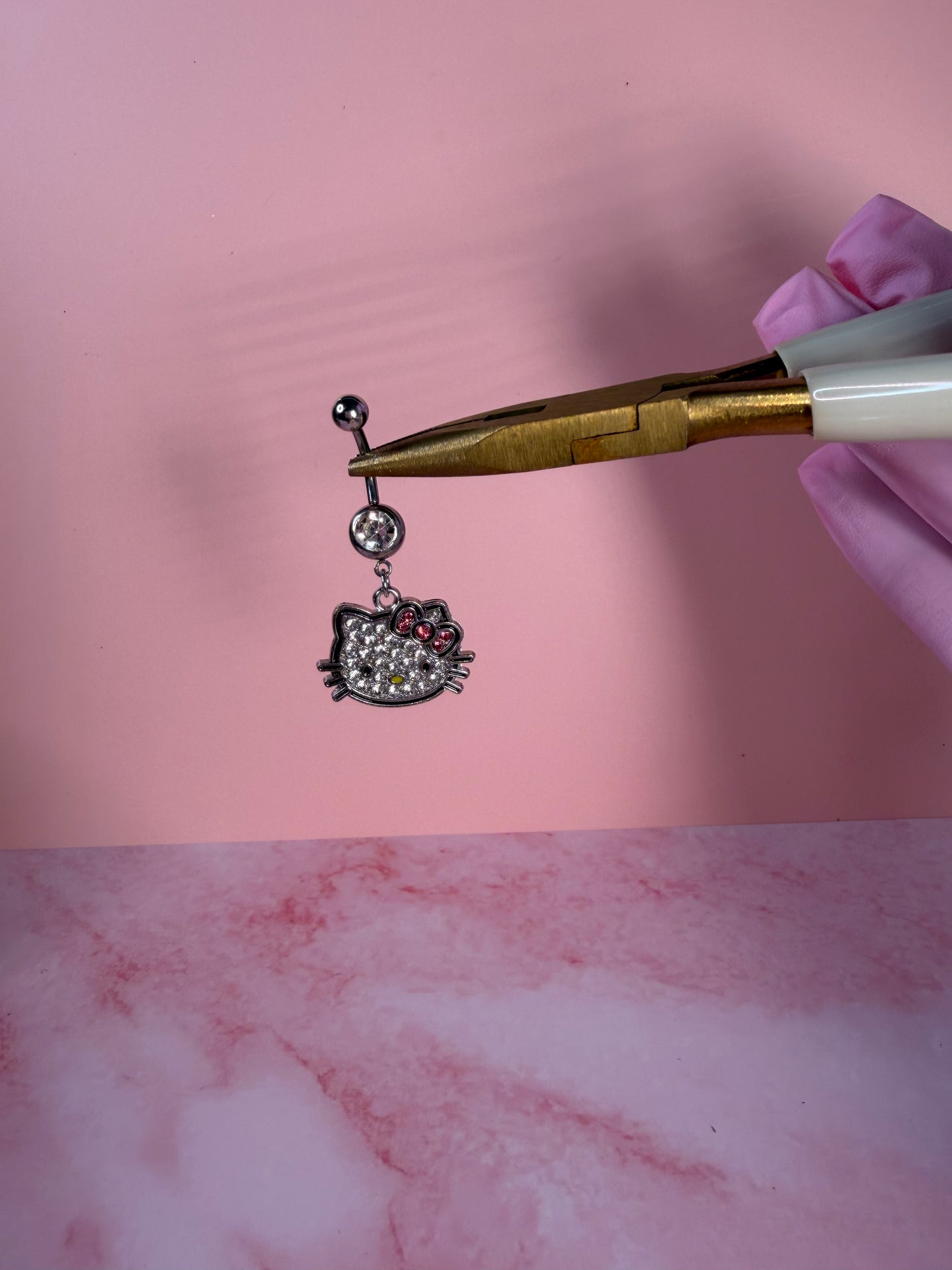 Sparkle Kitty Belly Ring
