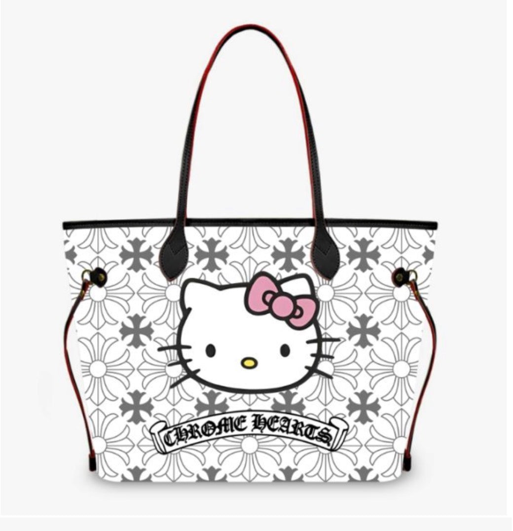 Chrome Kitty Tote Bag